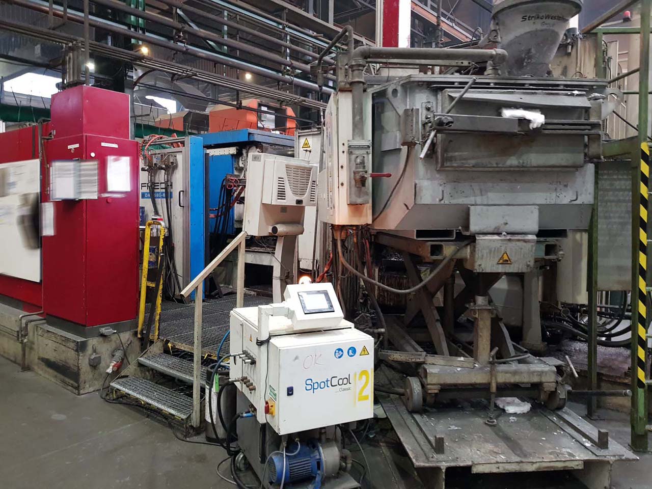 Frech DAK 580-62 RC soğuk kamara döküm makinesi KK1612, kullanılmış